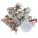 Maxbell Stirling Engine (Double-Cylinder Parallel) - Conversion of Heat Energy to Electric Energy - Aladdin Shoppers