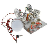 Maxbell Stirling Engine (Double-Cylinder Parallel) - Conversion of Heat Energy to Electric Energy - Aladdin Shoppers