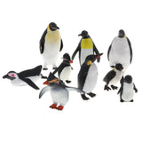 Maxbell Set of 9pcs Penguin Family Model Plastic Wildlife Jungle Forest Ocean Animals Action Figure Eduactional Toys Playset - Aladdin Shoppers