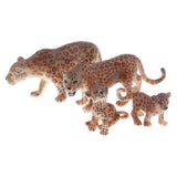 Maxbell 4Pcs Plastic Realistic Jaguar Wild Animal Model Action Figure Doll Toy for Kids Toddlers, Home Decor, Collection - Aladdin Shoppers