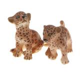 Maxbell 4Pcs Plastic Realistic Jaguar Wild Animal Model Action Figure Doll Toy for Kids Toddlers, Home Decor, Collection - Aladdin Shoppers