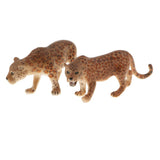 Maxbell 4Pcs Plastic Realistic Jaguar Wild Animal Model Action Figure Doll Toy for Kids Toddlers, Home Decor, Collection - Aladdin Shoppers