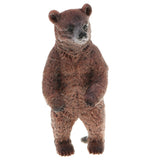 Maxbell Realistic Brown Bear Wildlife Model, Animal Action Figure Toy for Kids Toddlers, Home Decor, Collection, 4 Pieces - Aladdin Shoppers