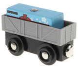 Maxbell Excellent Crafted Wooden Trains Track Building City Traffic Scene Model Building Accessories Kids Educational Toy - Mobile Crane & Freight Car - Aladdin Shoppers