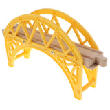 Maxbell Wooden Trains Railway Set Compatible Accessories - Yellow Bridge - Aladdin Shoppers
