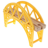 Maxbell Wooden Trains Railway Set Compatible Accessories - Yellow Bridge - Aladdin Shoppers