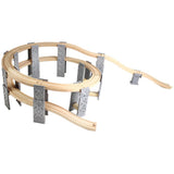 Maxbell Wooden Trains Railway Set Compatible Accessories -Spiral Track - Aladdin Shoppers
