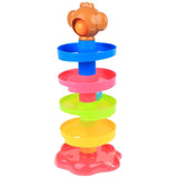 Early Learning Stack Layers Tower Ramp Ball Rolling Set Color Shape Cognitive Toy Gifts - Aladdin Shoppers