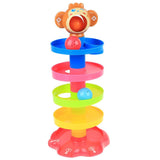 Early Learning Stack Layers Tower Ramp Ball Rolling Set Color Shape Cognitive Toy Gifts - Aladdin Shoppers