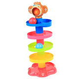 Early Learning Stack Layers Tower Ramp Ball Rolling Set Color Shape Cognitive Toy Gifts - Aladdin Shoppers