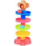 Early Learning Stack Layers Tower Ramp Ball Rolling Set Color Shape Cognitive Toy Gifts - Aladdin Shoppers