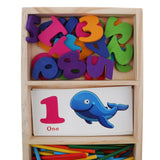 Maxbell Maxbell Kids Math Montessori Toy - Wooden Counting Sticks & Learning Cards In a Box