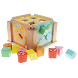 Maxbell Children Preschool Wooden 12 Holes Chinese Zodiac Geometry Blocks Shape & Colors Sorter Wisdom Box Early Learning Educational Toy - Aladdin Shoppers