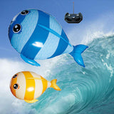 Maxbell Maxbell RC Inflatable Flying Fish Balloon Kids Children Remote Controlled Toy Creative Game Party Favors Birthday Gifts –Blue