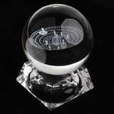 Maxbell Maxbell 80mm Clear Crystal Ball Photography Prop Table Decoration Solar System