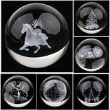 Maxbell Maxbell 80mm Clear Crystal Ball Photography Prop Table Decoration Solar System