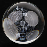 Maxbell Maxbell 80mm Clear Crystal Ball Photography Prop Table Decoration Solar System