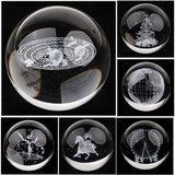 Maxbell Maxbell 80mm Clear Crystal Ball Photography Prop Table Decoration Solar System