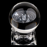 Maxbell Maxbell 80mm Clear Crystal Ball Photography Prop Table Decoration Solar System