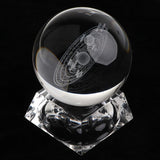 Maxbell Maxbell 80mm Clear Crystal Ball Photography Prop Table Decoration Solar System