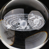 Maxbell Maxbell 80mm Clear Crystal Ball Photography Prop Table Decoration Solar System