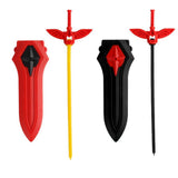 Maxbell High Performance Rapidity Fight Spinning Top Double-Steering Ripcord Launcher -Black - Aladdin Shoppers