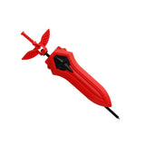 Maxbell High Performance Rapidity Fight Spinning Top Double-Steering Ripcord Launcher -Red - Aladdin Shoppers