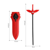 Maxbell High Performance Rapidity Fight Spinning Top Double-Steering Ripcord Launcher -Red - Aladdin Shoppers