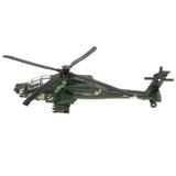 Alloy Die-cast Chinese CAIC Z-10 Military Helicopter Model, 1/32 Pull Back Plane Toy for Kids Toddlers - Aladdin Shoppers