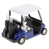 New 1:20 Scale Mini Alloy Pull Back Golf Cart w/ Clubs Diecast Model Vehicle Playset Toy Office Desk Decor Kits –Blue - Aladdin Shoppers