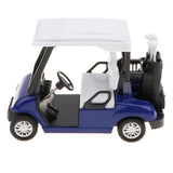 New 1:20 Scale Mini Alloy Pull Back Golf Cart w/ Clubs Diecast Model Vehicle Playset Toy Office Desk Decor Kits –Blue - Aladdin Shoppers