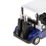 New 1:20 Scale Mini Alloy Pull Back Golf Cart w/ Clubs Diecast Model Vehicle Playset Toy Office Desk Decor Kits –Blue - Aladdin Shoppers