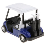 New 1:20 Scale Mini Alloy Pull Back Golf Cart w/ Clubs Diecast Model Vehicle Playset Toy Office Desk Decor Kits –Blue - Aladdin Shoppers