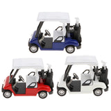 New 1:20 Scale Mini Alloy Pull Back Golf Cart w/ Clubs Diecast Model Vehicle Playset Toy Office Desk Decor Kits –Blue - Aladdin Shoppers