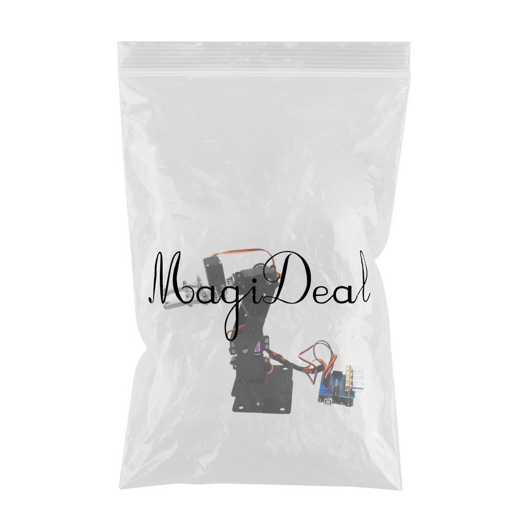 Maxbell Maxbell 4DOF Robot Arm Mechanical Robot Clamp Claw Kit For Arduino Robotics Assembly