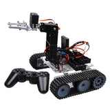 Maxbell Maxbell DIY 4-Dof PS2 Remote Control Tank Chassis Robot Mechanical Arm for Arduino