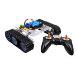 Maxbell Maxbell Robot Learning Kits DIY Smart RC Tank Car Chassis Track Crawler Kits +2.4G Remote Controller for Arduino Robotics Experiment Science Toy