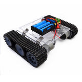 Maxbell Maxbell Robot Learning Kits DIY Smart RC Tank Car Chassis Track Crawler Kits +2.4G Remote Controller for Arduino Robotics Experiment Science Toy