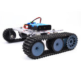 Maxbell Maxbell Robot Learning Kits DIY Smart RC Tank Car Chassis Track Crawler Kits +2.4G Remote Controller for Arduino Robotics Experiment Science Toy