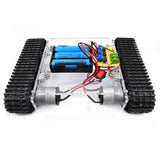 Maxbell Maxbell Robot Learning Kits DIY Smart RC Tank Car Chassis Track Crawler Kits +2.4G Remote Controller for Arduino Robotics Experiment Science Toy