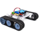 Maxbell Maxbell Robot Learning Kits DIY Smart RC Tank Car Chassis Track Crawler Kits +2.4G Remote Controller for Arduino Robotics Experiment Science Toy