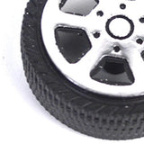 Maxbell Maxbell On Road Wheel Rims & Rubber Tires 30mm Hubs For RC Hobby Car, Pack of 10