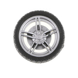Maxbell Maxbell On Road Wheel Rims & Rubber Tires 30mm Hubs For RC Hobby Car, Pack of 10