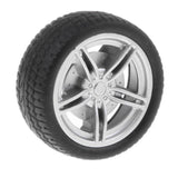 On Road Wheel Rims & Rubber Tires 40mm Hubs For RC Hobby Car, Pack of 4 - Aladdin Shoppers