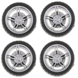 On Road Wheel Rims & Rubber Tires 40mm Hubs For RC Hobby Car, Pack of 4 - Aladdin Shoppers