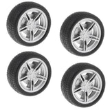 On Road Wheel Rims & Rubber Tires 40mm Hubs For RC Hobby Car, Pack of 4 - Aladdin Shoppers
