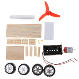 Maxbell Maxbell Wind Powered Car Model DIY Assemble Kit School Physics Science Educational Toy