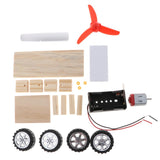 Maxbell Maxbell Wind Powered Car Model DIY Assemble Kit School Physics Science Educational Toy