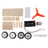 Maxbell Maxbell Wind Powered Car Model DIY Assemble Kit School Physics Science Educational Toy