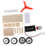 Maxbell Maxbell Wind Powered Car Model DIY Assemble Kit School Physics Science Educational Toy